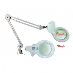 LAMPARA LUPA 90 LEDS CON PINZA SUJECIร�N
