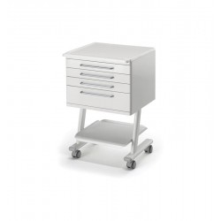 ZILFOR- CARRITO MOVIL 4 CAJONES BLANCO ENCIMERA CERAMICA MOD. RC4