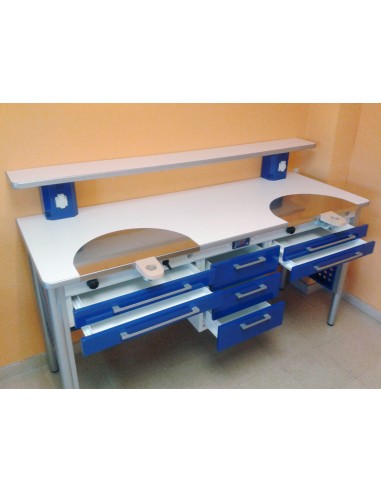 JEB- MESA LABORATORIO DENTAL MOD. KAPPA 2 PUESTOS